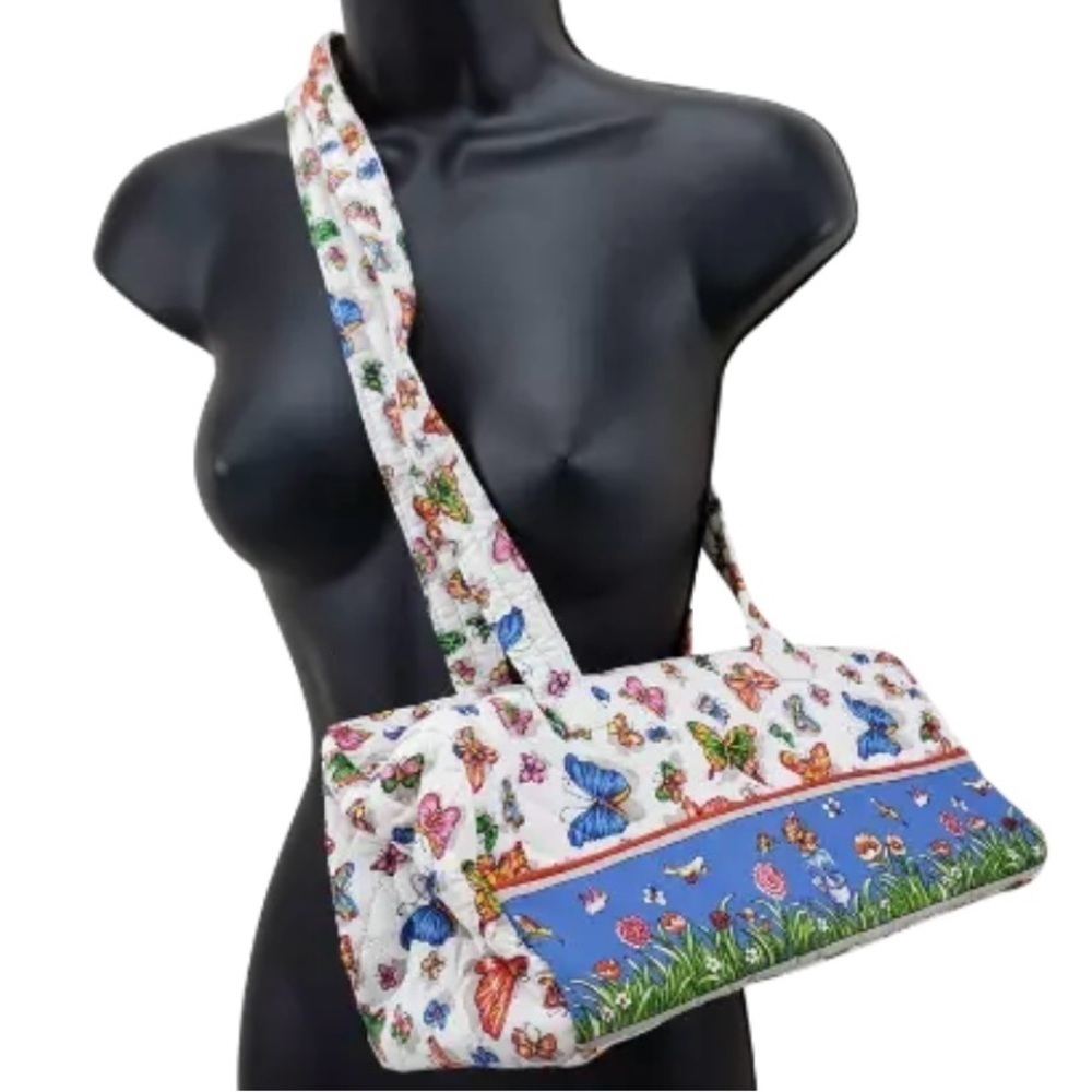 Floral Butterfly Print Women's Bag - Picture 6 of 9